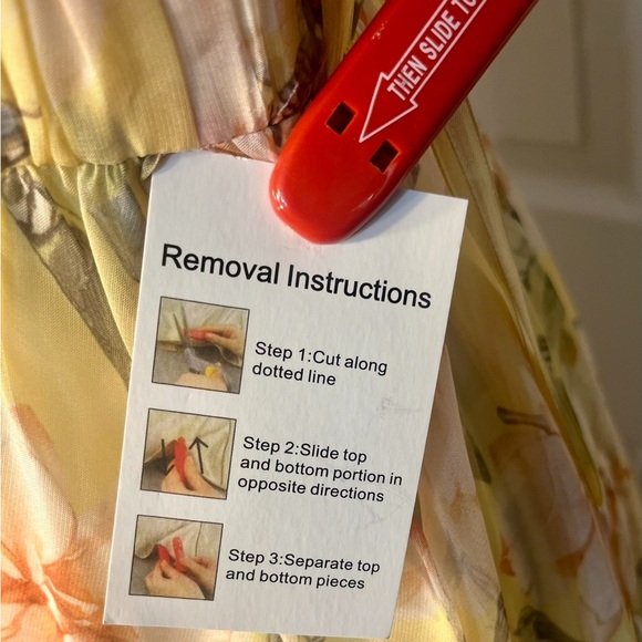 leena for Mac Duggal Yellow Floral Empire Waist
Ruffled Mini Dress Size 6 - Picture 12 of 13